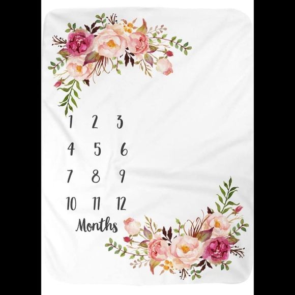 Baby Milestone Blanket - Picture 3 of 3